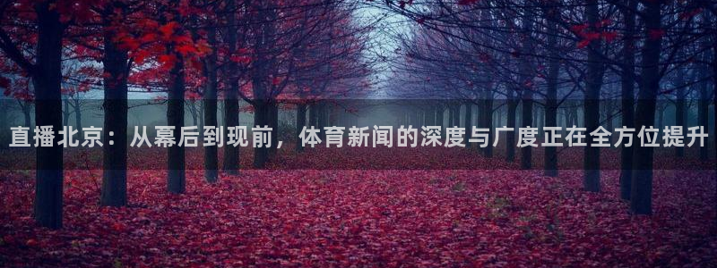 857直播体育在线直播：直播北京：从幕后到现前，体育新闻的深度与广度正在全方位提升