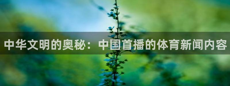 857足球直播比赛：中华文明的奥秘：中国首播的体育新闻内容